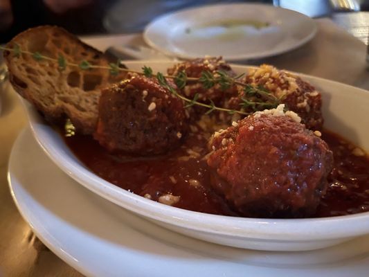 Il Gigante Restaurant signature dishes Gigante MeatballsSpicy RigatoniGrilled Octopus